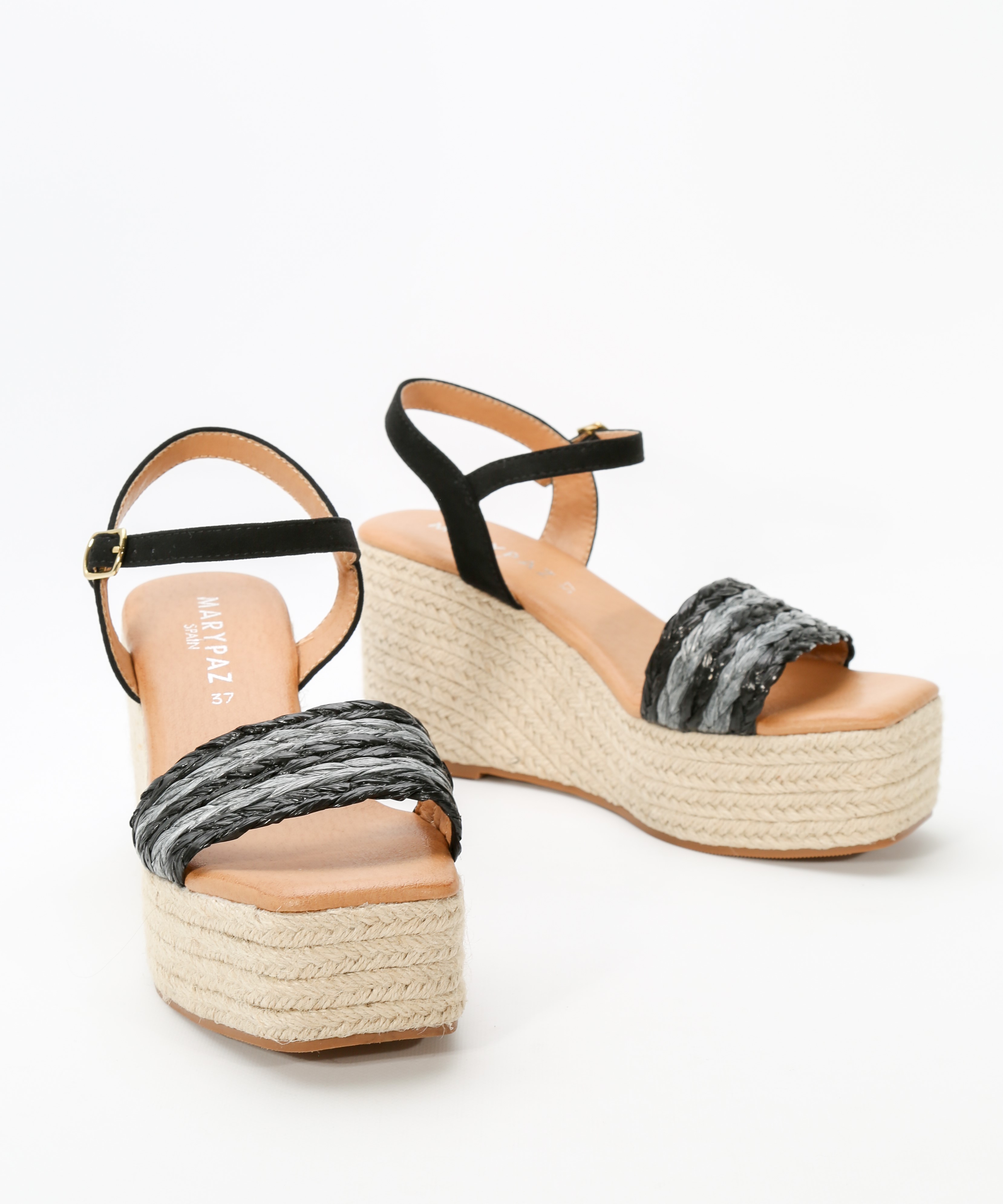 Sandalia esparto tiras trenzadas image number null